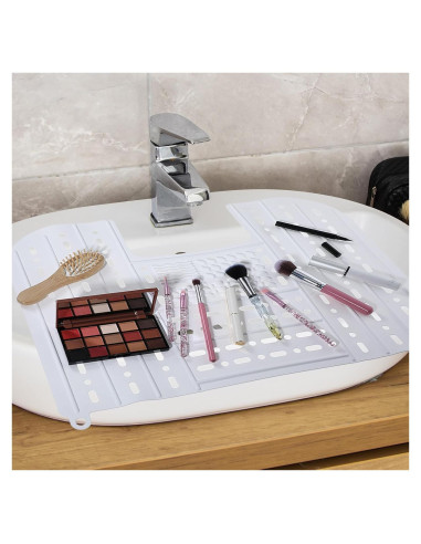 Cubierta de Fregadero Plegable MAQUITA - Organizador de Baño 54.86x42.42cm