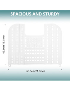 Cubierta de Fregadero Plegable MAQUITA - Organizador de Baño 54.86x42.42cm 2