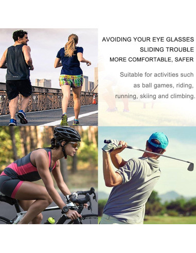 Wittocs 12 Colores Correa Antideslizante para Gafas Niños