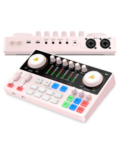 Mezclador de Audio Maono E2 Gen2 Rosa para Podcasting
