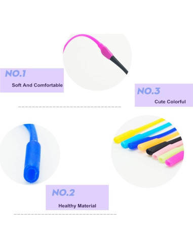 Wittocs 12 Colores Correa Antideslizante para Gafas Niños
