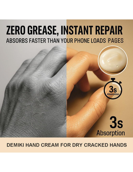 Crema de Manos DEMIKI 50ml con Manteca de Karité Hidratante