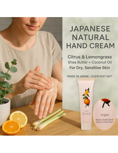 Crema de Manos DEMIKI 50ml con Manteca de Karité Hidratante