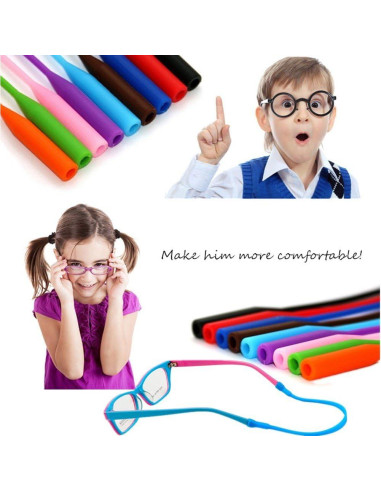 Wittocs 12 Colores Correa Antideslizante para Gafas Niños