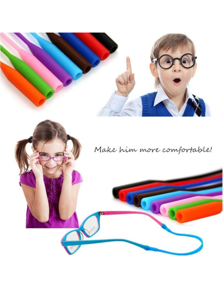 Wittocs 12 Colores Correa Antideslizante para Gafas Niños