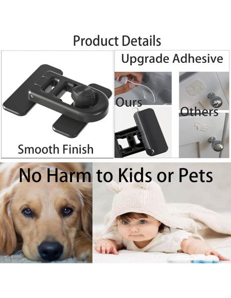 Cerradura de Seguridad para Refrigerador SHENZHEN Negra