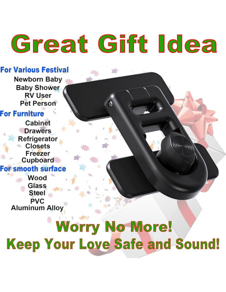 Cerradura de Seguridad para Refrigerador SHENZHEN Negra