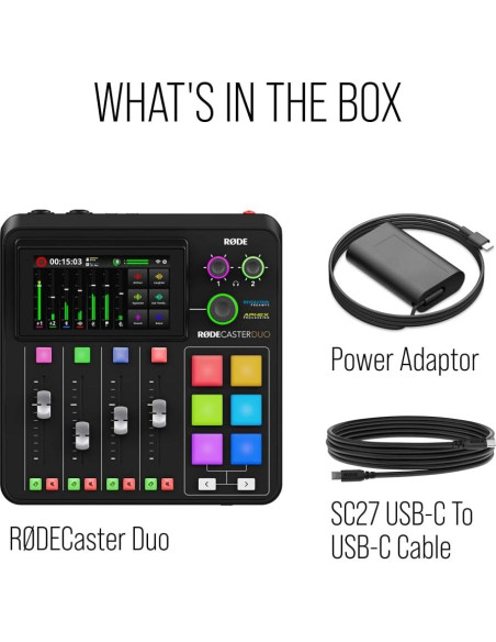 RDECaster Duo - Estudio de Producción Todo-en-Uno Negro