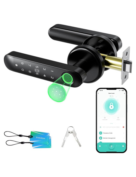 Cerradura Biométrica Evanshow 5-en-1 con App y Teclado