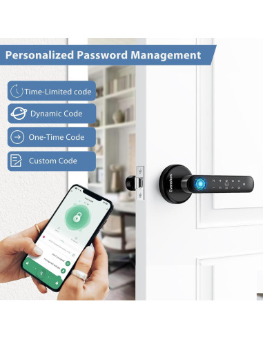 Cerradura Biométrica Evanshow 5-en-1 con App y Teclado