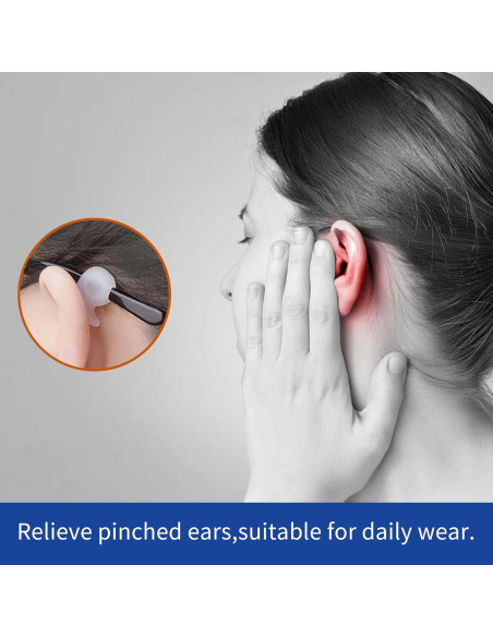 Ganchos Antideslizantes para Gafas de Oído - Silicona 6 Piezas