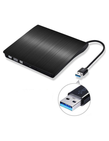 Grabadora DVD Externa USB 3.0 Wolf War Ultra Slim 250g