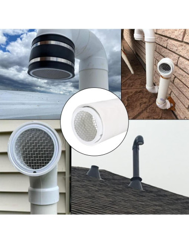 Tapa de Ventilación de PVC RAVEN 2" con Malla Acero Inoxidable