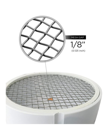 Tapa de Ventilación de PVC RAVEN 2" con Malla Acero Inoxidable