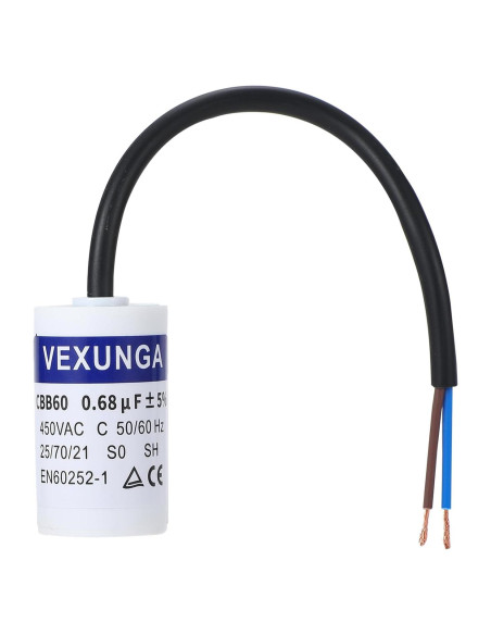 Capacitor de Funcionamiento VEXUNGA CBB60 0.68uF 450V CA