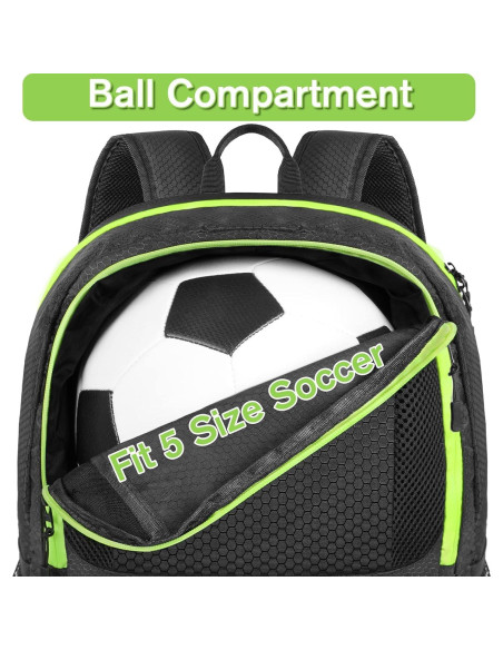 Mochila de Fútbol YOREPEK 6106 Resistente al Agua 28L