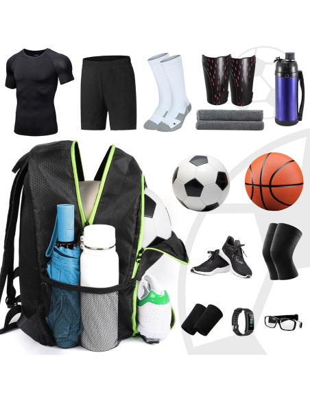 Mochila de Fútbol YOREPEK 6106 Resistente al Agua 28L