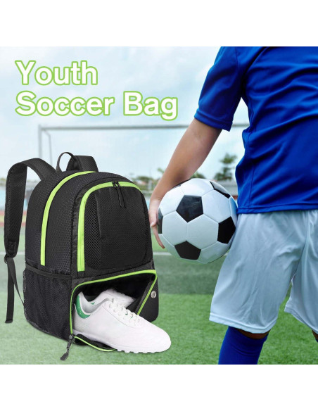 Mochila de Fútbol YOREPEK 6106 Resistente al Agua 28L