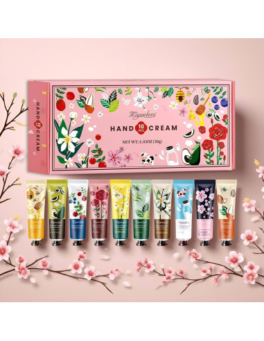 Set de 10 Cremas de Manos Hidratantes MIYUELENI 30ml