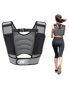Chaleco con peso RitFit 4.54kg ajustable unisex con reflectantes