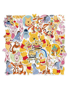 50 Pegatinas de Caricaturas Wanhuatong - Vinilo Impermeable