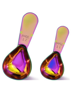 Juego de 2 cucharas medidoras Philbinden de acero inoxidable