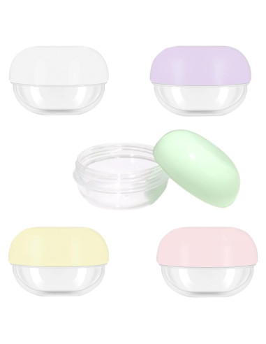 5 Tarros de Viaje GAQWOK 10ml para Cremas y Lociones