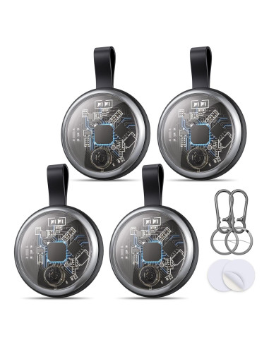 Etiquetas de Rastreo Aéreo TSIEUSL 2025 - Paquete de 4 Bluetooth
