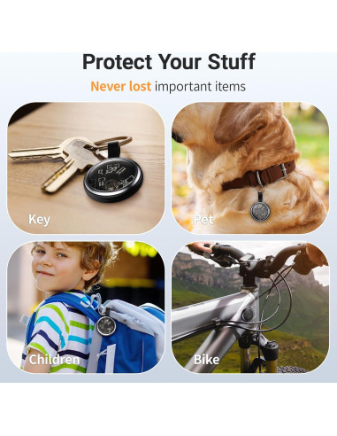 Etiquetas de Rastreo Aéreo TSIEUSL 2025 - Paquete de 4 Bluetooth