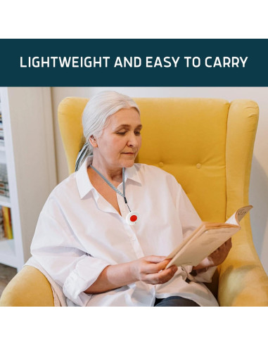 Botón de Llamada Inalámbrico Lunderg para Alarma de Cama