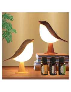 Lámpara de Mesa LED Lenporl en Forma de Pájaro con Aromaterapia