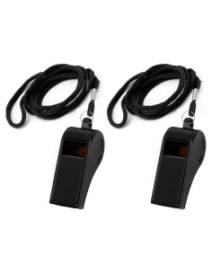 Silbatos de Plástico SythorYang con Cordón - 2 Pcs, Sonido Fuerte