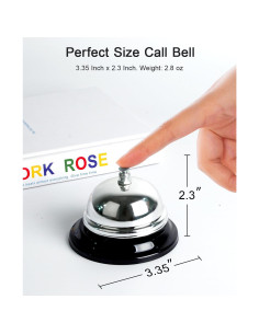 Campana de Llamada Anyongora 8.5 cm Acero Inoxidable 2
