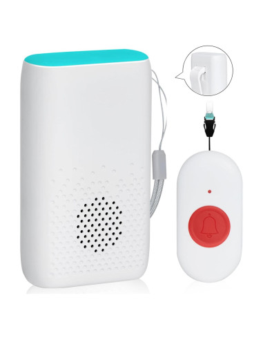 Sistema de Alerta Inalámbrico MERLRR con Botón SOS y Vibración