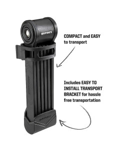 Candado Plegable Kryptonite Keeper 510, 100 cm, Alta Seguridad 2