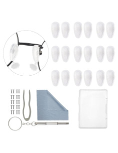 Almohadillas para Gafas Omnful 10 Pares Silicona Antideslizante