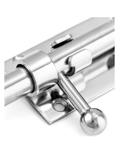 Pestillo deslizante QWORK de acero inoxidable 16 cm - Paquete de 4