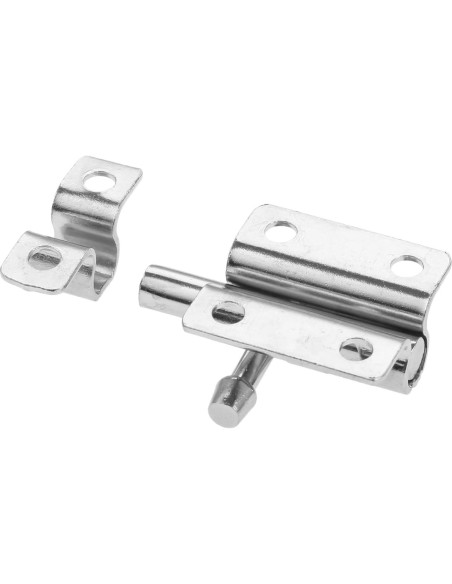 Cerradura Deslizante de Puerta Dophee, Metal Plateado, 2 Piezas