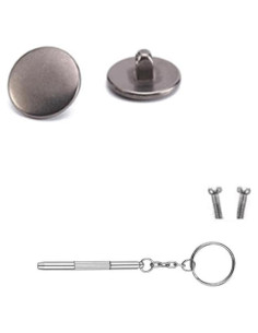 Almohadillas de nariz para gafas Janky Titanio 8mm