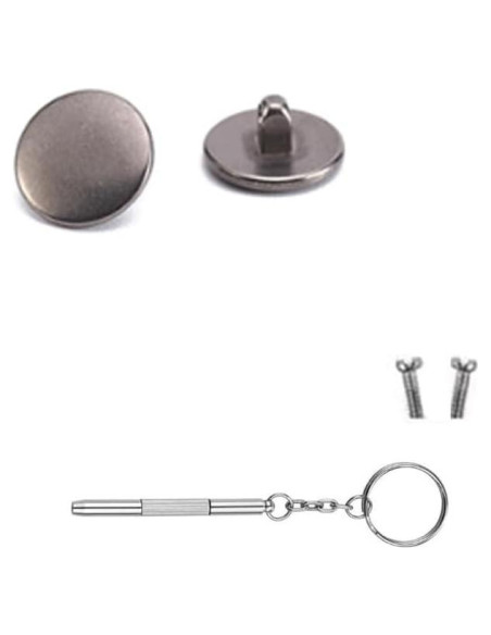 Almohadillas de nariz para gafas Janky Titanio 8mm