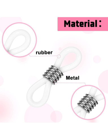 80 Anillos de Silicona para Gafas InnoHHustle Ajustables