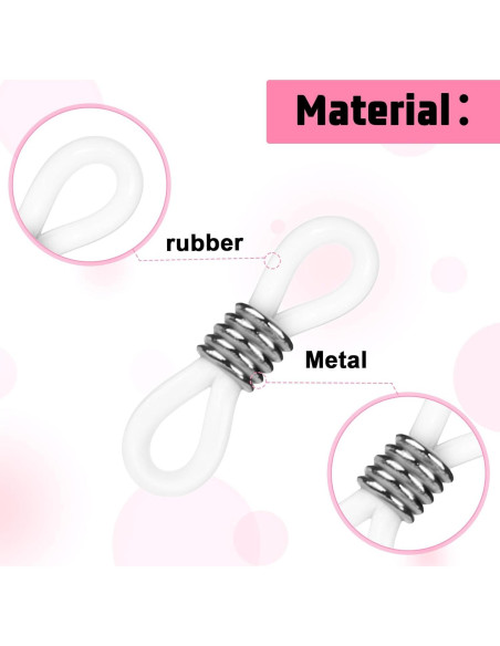 80 Anillos de Silicona para Gafas InnoHHustle Ajustables