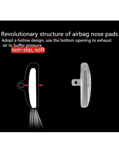 Almohadillas de Silicona BEHLINE 14mm para Gafas - 5 Pares