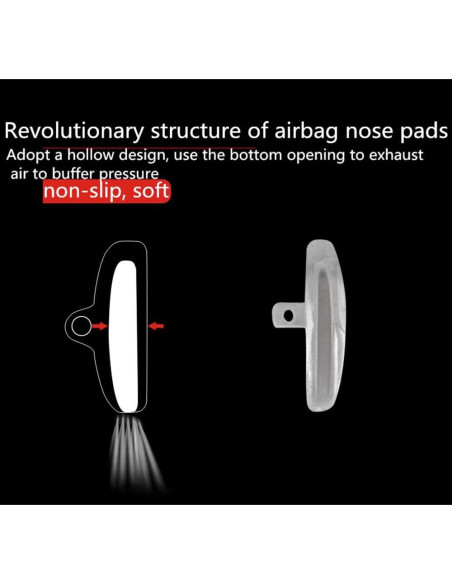 Almohadillas de Silicona BEHLINE 14mm para Gafas - 5 Pares