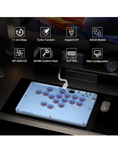 Controlador Arcade ARCCI Fight Stick RGB Intercambiable 16 Teclas 2