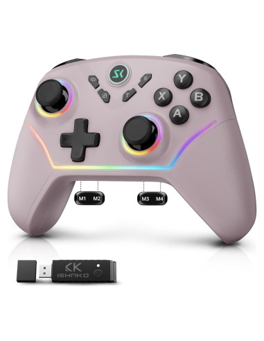 Controlador Inalámbrico ISHAKO para Juegos - 1000Hz, 1200mAh