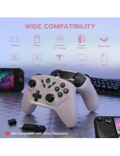 Controlador Inalámbrico ISHAKO para Juegos - 1000Hz, 1200mAh 2