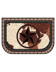 Alfombra Semicircular Antideslizante Demissle 61x91 cm Resistente al Calor