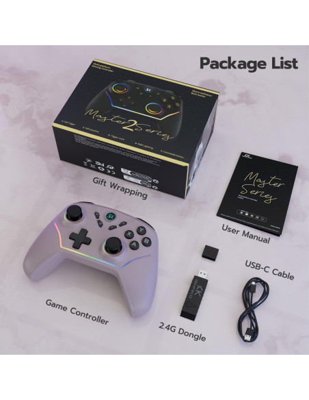 Controlador Inalámbrico ISHAKO para Juegos - 1000Hz, 1200mAh