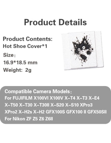 Cubierta de zapata caliente DBZZ para cámara Gato 1.85x0.30cm